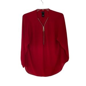 Women’s Red Blouse Size 3X New With Tags